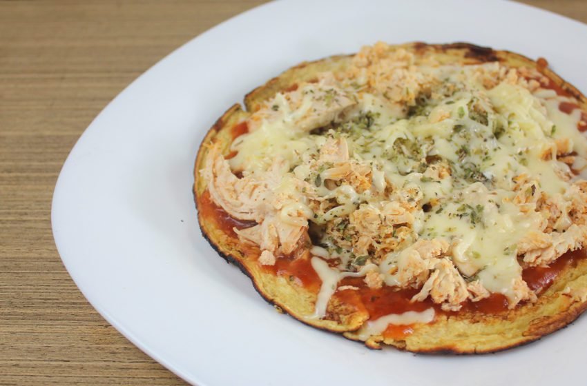 Pizza de Frango Fit de Frigideira