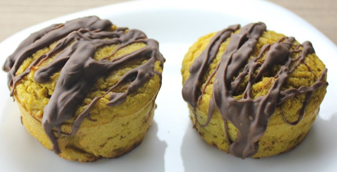 Muffin Fit de Cenoura com Chocolate