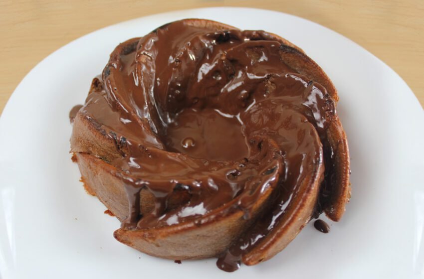 Bolo Fit de Batata Doce com Cacau
